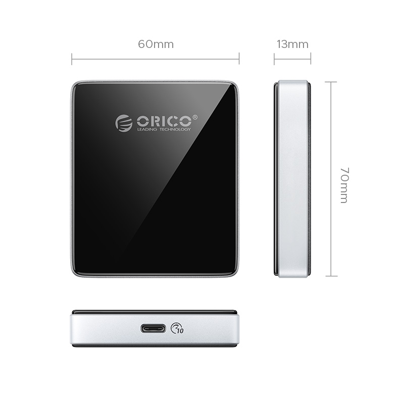 Hộp ổ cứng gắn lưng Điện thoại SSD Orico M.2 NVME - Tốc độ 10Gbps.