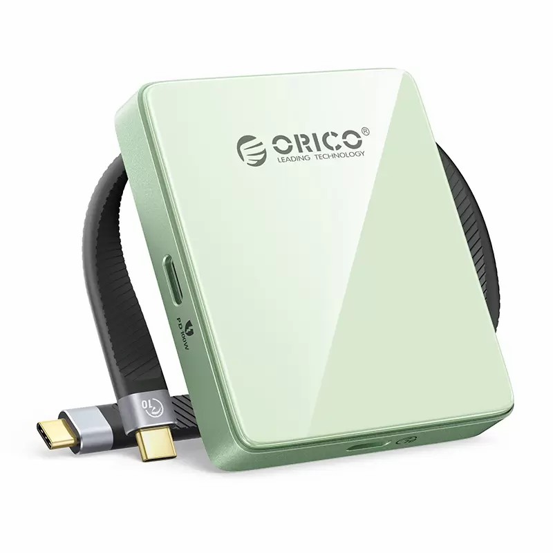 Hộp ổ cứng gắn lưng Điện thoại SSD ORICO M.2 NVME/TF&SD - Tốc độ 10Gbps.