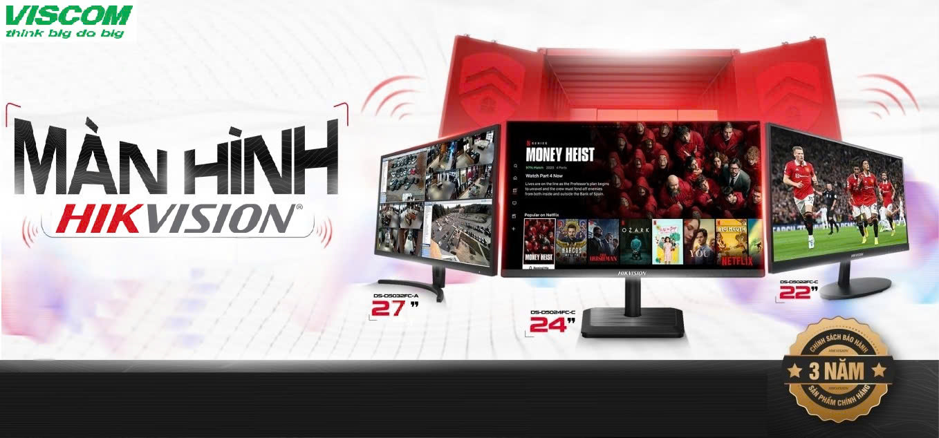 MÀN HÌNH HIKVISION LCD – SẮC NÉT, BỀN BỈ VÀ LINH HOẠT